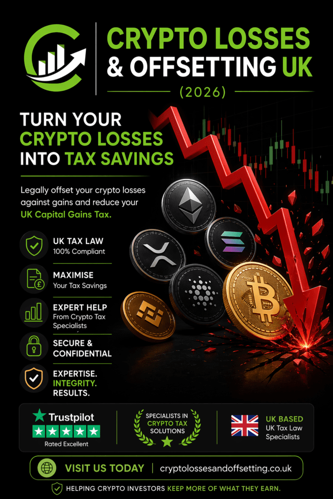 crypto losses and offsetting UK